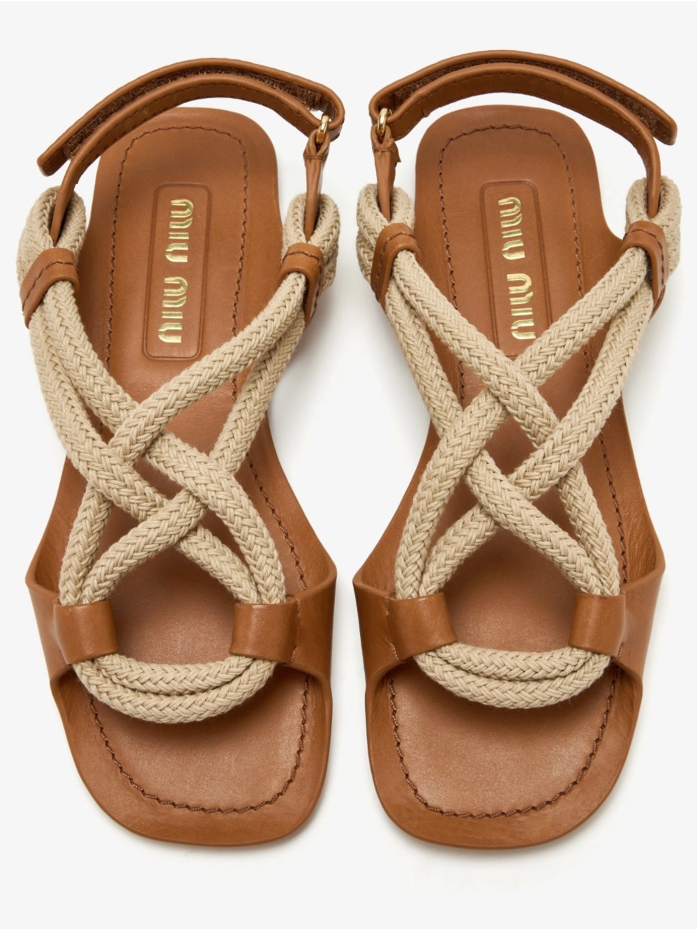 Miu Miu Flat Cord Sandals